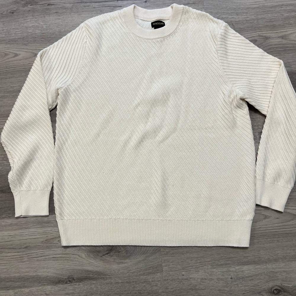 Haggar Men's Long Sleeve Crew Sweater size L